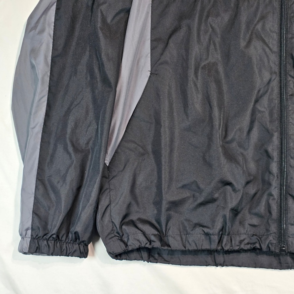 Reebok NFL Pittsburgh Steelers Windbreaker‎ Jacket Mens Large Black Full Zip SI - Picture 12 of 16